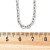 Tarnish Resistant 304 Stainless Steel Cable Chains for Necklace Making X-STAS-P045-03P-4