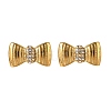 304 Stainless Steel Micro Pave Clear Cubic Zirconia Stud Earrings EJEW-I318-01G-02-4