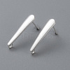 304 Stainless Steel Stud Earring Findings X-STAS-H436-22S-A-1