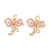 Brass Micro Pave Cubic Zirconia Pendants KK-B102-12G-03-1