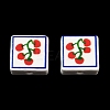 Printed Handmade Porcelain Beads PORC-G016-04X-1