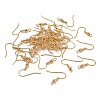Brass Earring Hooks X-KK-F824-017G-2