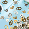90Pcs 15 Styles Tibetan Style Alloy Pendants TIBEP-SC0003-38-5