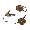 Brass Leverback Earring Findings KK-C1244-16mm-AB-NR-3