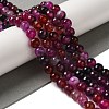 Dyed & Heated Natural Dragon Veins Agate Beads Strands G-P539-A01-09-2