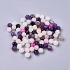 Faceted Natural Agate Beads X-G-F559-05-4mm-1