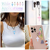 15Pcs Luminous Resin Sequins Pendants RESI-TA0004-20B-9