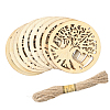 20Pcs Undyed Natural Wooden Big Pendants WOOD-YW0001-69-1