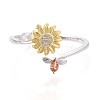 925 Sterling Silver Micro Pave Cubic Zirconia Open Cuff Rings for Women STER-N016-138SG-2