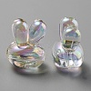 UV Plating Rainbow Iridescent Acrylic Beads X1-PACR-E001-05I-3
