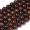 Natural Africa Orange Garnet Beads Strands G-K365-F01-8mm-2