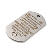 Non-Tarnish 201 Stainless Steel Pendants STAS-L079-06P-02-2