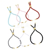 6Pcs 6 Colors Twisted Nylon Cord Silder Bracelets DIY-FS0008-93-1