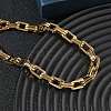 304 Stainless Steel Double Rectangle Link Chain Bracelets SA-CBA2696-05G-3