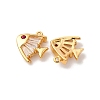 Brass Micro Pave Cubic Zirconia Pendants X1-KK-K382-41G-2
