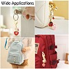 4Pcs 4 Styles Alloy Enamel Keychains KEYC-CJ00011-7
