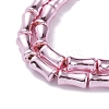Electroplate Glass Beads Strands EGLA-Q128-13E-3