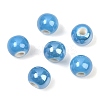 Glazed Porcelain Beads X-PORC-D001-8mm-12-4