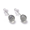 Crackle Round Moonstone Dainty Stud Earrings for Girl Women EJEW-M202-04B-1