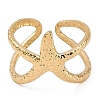 304 Stainless Steel Open Cuff Rings for Women RJEW-A049-07G-2