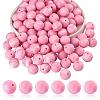 100Pcs Silicone Beads Round Rubber Bead 15MM Loose Spacer Beads for DIY Supplies Jewelry Keychain Making JX461A-1