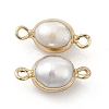 Natural Pearl Connector Charms PEAR-P004-50G-2