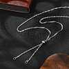 304 Stainless Steel Singapore Chain Necklace Making AJEW-JB01333-02-1