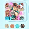 56Pcs 5 Colors Spray Painted Natural Akoya Shell Pendants SHEL-FS0001-09-6