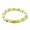 Handmade Polymer Clay Heishi Beads Stretch Bracelets Sets BJEW-JB05902-03-2