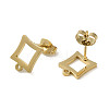 Ion Plating(IP) 304 Stainless Steel Stud Earring Findings STAS-I206-22G-2