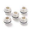 Brass Micro Pave Cubic Zirconia Beads KK-C071-07S-01-1