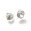 Brass Micro Pave Cubic Zirconia Beads KK-K378-62S-1