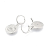 Clear Cubic Zirconia Horse Eye Dangle Leverback Earrings EJEW-N012-104P-3