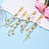 CCB Plastic & Acrylic Imitation Pearl & Alloy Pendant Decorations HJEW-YW00090-01-4