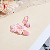 1Pc Resin Flower Pendant Decorations KEYC-LP0001-23B-1