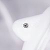 201 Stainless Steel Micro Pave Clear Cubic Zirconia Nose Studs FS-WGACC22-08-1