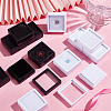 24Pcs 2 Colors Square Acrylic Loose Diamond Display Boxes CON-GA0001-16-5