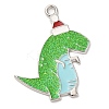 Christmas Alloy Enamel Pendants ENAM-K069-21G-P-1