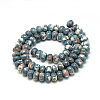 Synthetic Ocean White Jade Beads Strands G-S257-5x10mm-13-2
