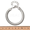 304 Stainless Steel Herringbone Chains Bracelets for Women BJEW-P361-01P-5