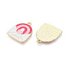 Valentine's Day Alloy Enamel Pendants ENAM-T023-15B-2