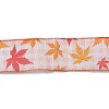 10M Thanksgiving Day Theme Wired Linen Ribbon OCOR-G013-02H-2