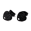 304 Stainless Steel Stud Earring Findings Ion Plating(IP) STAS-I183-05A-EB-2