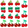 30Pcs 5 Styles Transparent Acrylic & Resin Pendants OHAR-SC0001-15-1