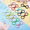 12Pcs 12 Colors Alloy Spring Gate Clasps FIND-TA0008-03-5