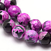 Natural Fire Crackle Agate Bead Strands X-G-K166-06F-8mm-07-3