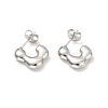 Non-Tarnish 304 Stainless Steel Rectangle Stud Earrings LS-EJEW-P202-06P-1