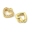 Valentine's Day Brass Micro Pave Cubic Zirconia Charms FIND-Z035-06G-2