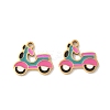 304 Stainless Steel Enamel Pendants STAS-I351-03G-1