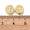 Flat Round Brass Beads KK-K408-64G-01-3